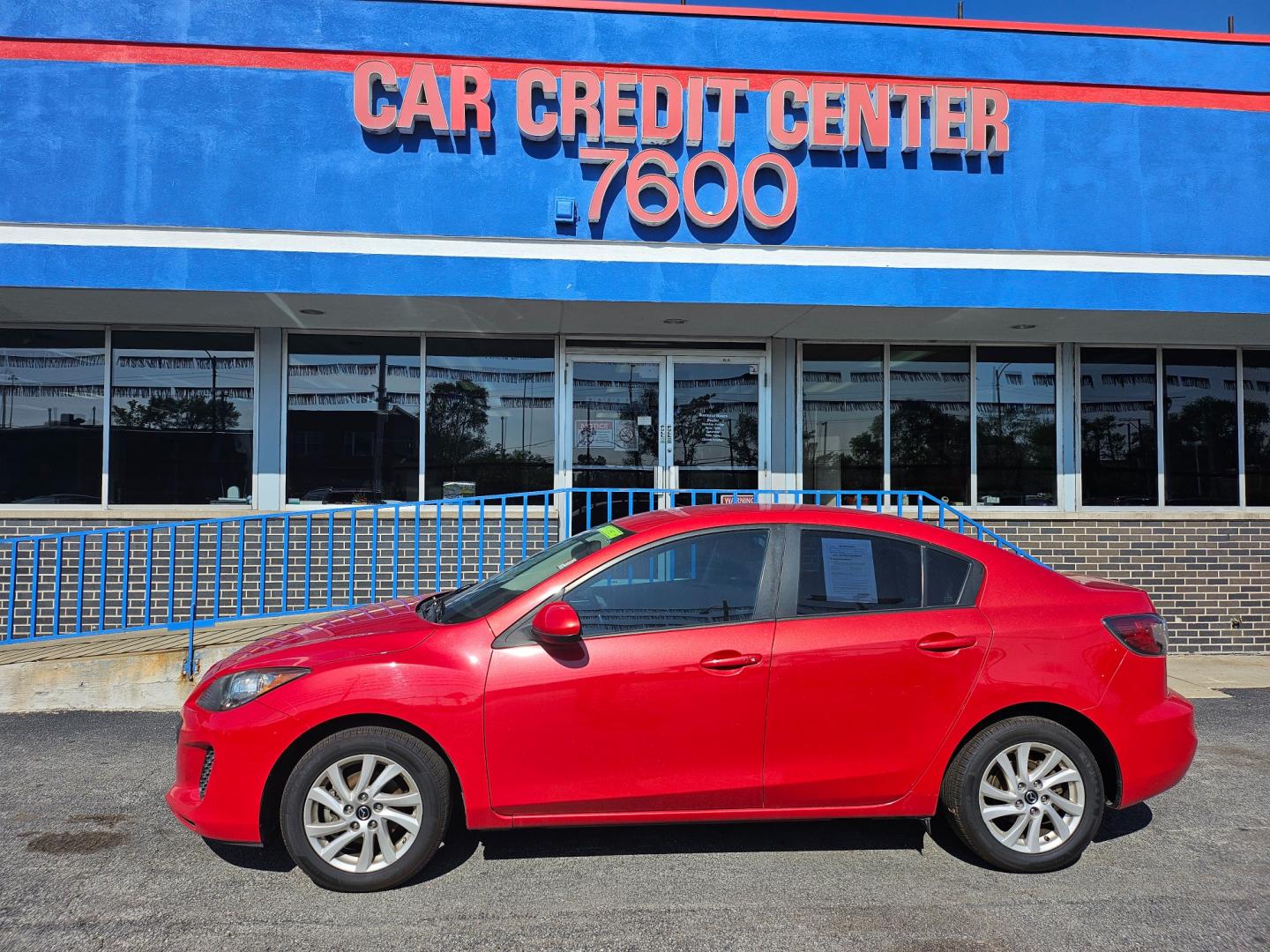 2013 RED Mazda MAZDA3 i Touring AT 4-Door (JM1BL1VP7D1) with an 2.0L L4 DOHC 16V engine, 5-Speed Automatic transmission, located at 7600 S Western Ave., Chicago, IL, 60620, (773) 918-3980, 0.000000, 0.000000 - Photo#0